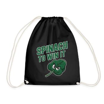 Nutritionist Spinach To Win It Registered Dietary - Drawstring Bag - black - Front