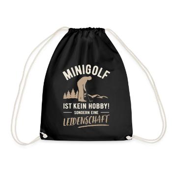 Minigolf | Kein Hobby sondern Leidenschaft - Sac de sport léger - noir - Devant
