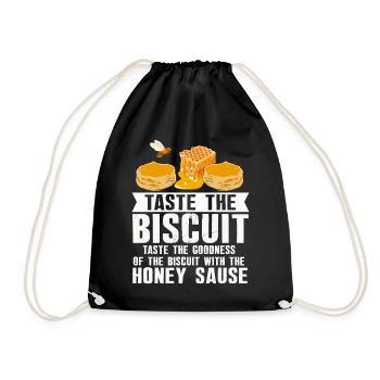 Taste the Biscuit Honey Drizzle - Drawstring Bag - black - Front