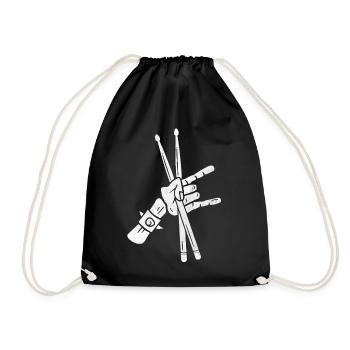 Tambours Batteurs Garçons Batteurs - Sac de sport léger - noir - Devant