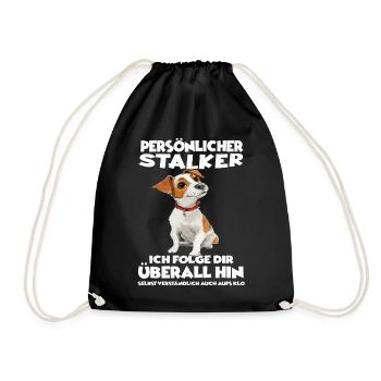 Jack Russell Terrier Hundehalter Hundeliebhaber  - Turnbeutel - Schwarz - Vorne