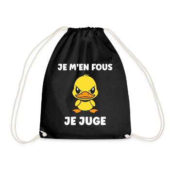 Rebel Duck I Judge - Turnbeutel - Schwarz - Vorne