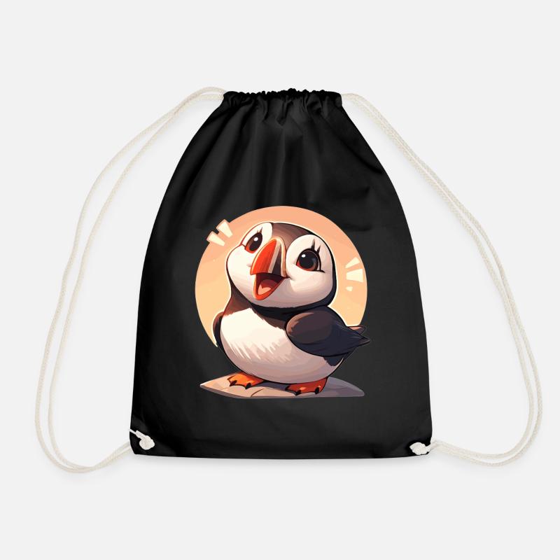 Puffin Papageientaucher - Turnbeutel - Schwarz