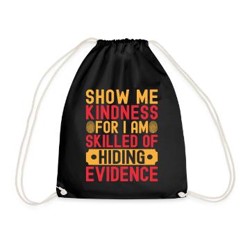 Forensic Science Major Skilled Of Hiding Evidence - Drawstring Bag - black - Front