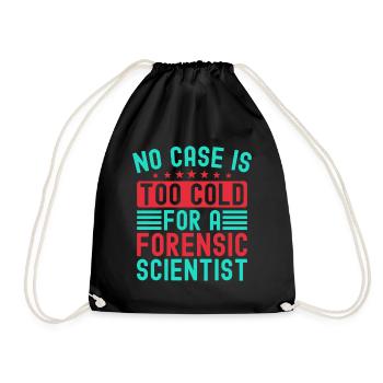 Majeure en sciences forensiques Aucun cas n’est trop froid - Sac de sport léger - noir - Devant
