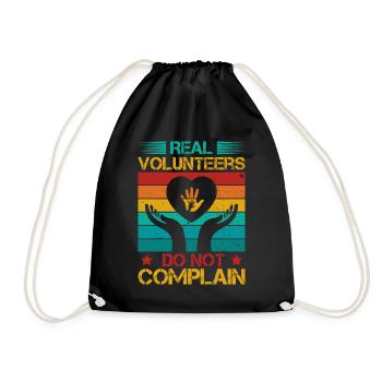 Volunteer Appreciation Do Not Complain Volunteer - Drawstring Bag - black - Front