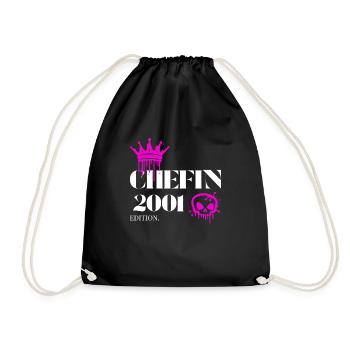 Édition Chefin 2001 Déclaration du 24e anniversaire - Sac de sport léger - noir - Devant
