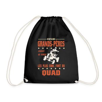 Manche Großväter machen Quad-Humor Grandpa - Turnbeutel - Schwarz - Vorne