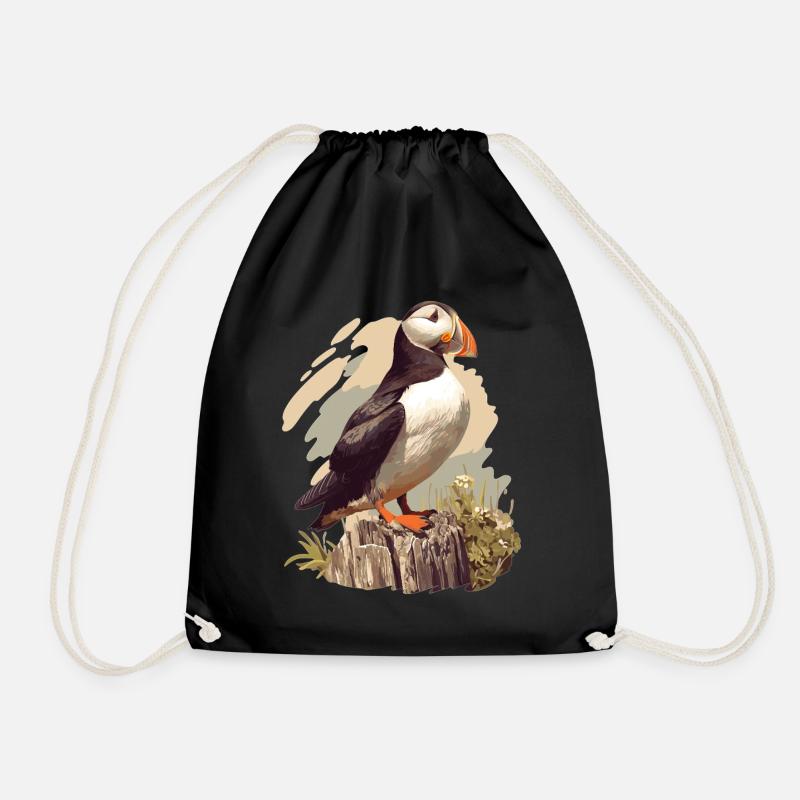 Puffin Papageientaucher - Turnbeutel - Schwarz