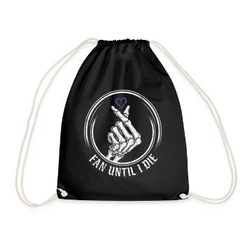 Éventez-vous jusqu’à la mort – Cœur de squelette - Sac de sport léger - noir - Devant