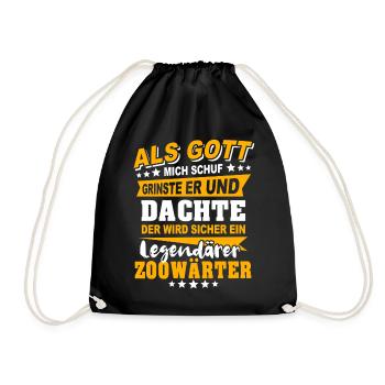 Dictons des gardiens de zoo - Sac de sport léger - noir - Devant