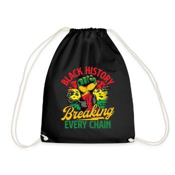 L’histoire noire brisant toutes les chaînes - Africaine - Sac de sport léger - noir - Devant