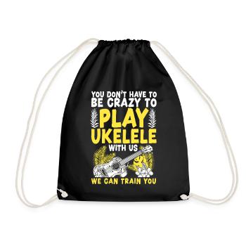 Hawaiian Ukulele Uke You Don't - Drawstring Bag - black - Front