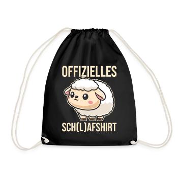 Chemise de nuit officielle Mouton endormi - Sac de sport léger - noir - Devant