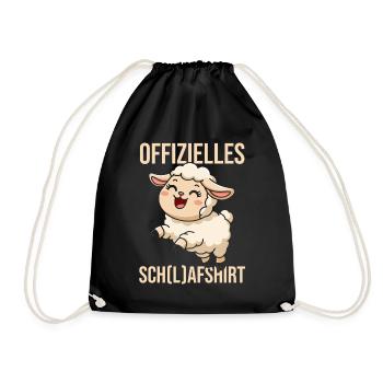 Chemise de nuit officielle Mouton endormi - Sac de sport léger - noir - Devant