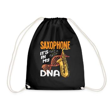 Saxophone dans mon ADN Hobby Saxophoniste Saxophone - Sac de sport léger - noir - Devant