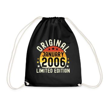 Anniversaire Janvier 2006 Limited Edition Original - Sac de sport léger - noir - Devant