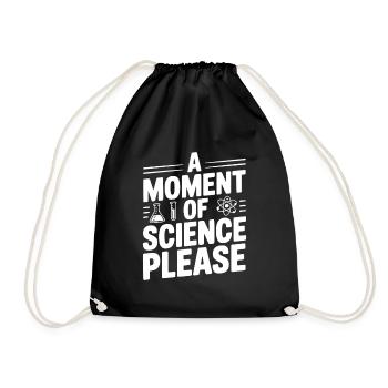 Un moment de science, s’il vous plaît - Sac de sport léger - noir - Devant
