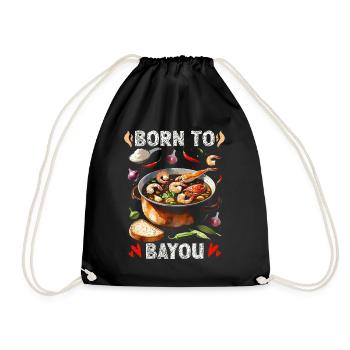 Bayou Food - Drawstring Bag - black - Front