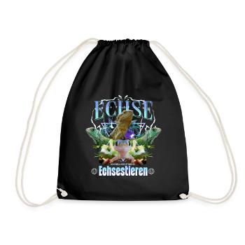 Lizard Y2K Bootleg - Drawstring Bag - black - Front