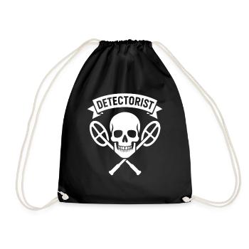 Détecteur de crânes Détecteur de métaux Chasseur de trésors - Sac de sport léger - noir - Devant