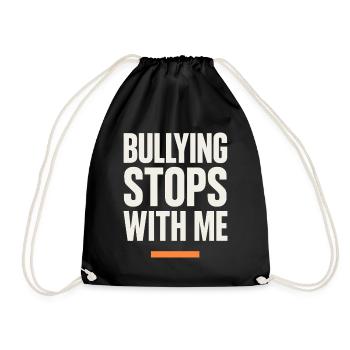 Sympathie anti-harcèlement, Lève-toi - Sac de sport léger - noir - Devant