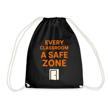 Sympathie anti-harcèlement, Lève-toi - Sac de sport léger - noir - Devant