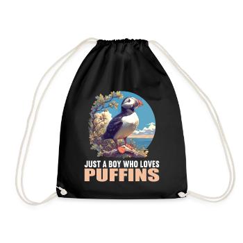 Puffin Papageientaucher - Turnbeutel - Schwarz - Vorne