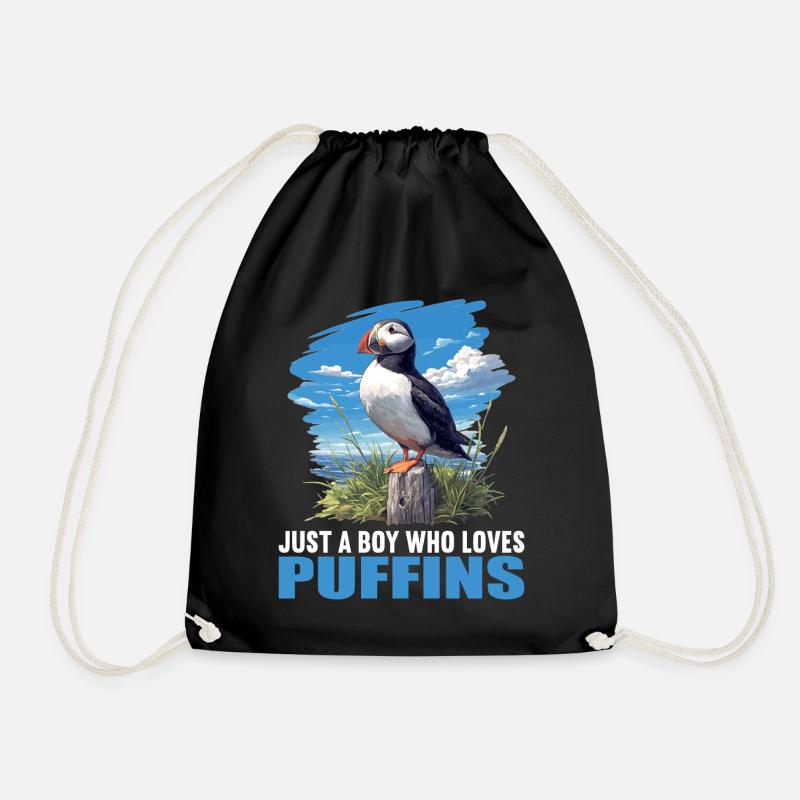 Puffin Papageientaucher - Turnbeutel - Schwarz