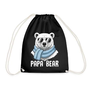 Papa Ours - Sac de sport léger - noir - Devant