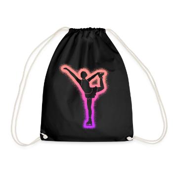 Patineuse artistique Patinage artistique Femmes patinage artistique - Sac de sport léger - noir - Devant