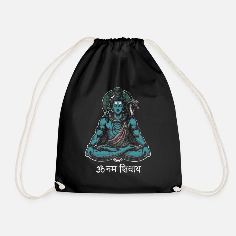 About Namah Shivaya - Drawstring Bag - black