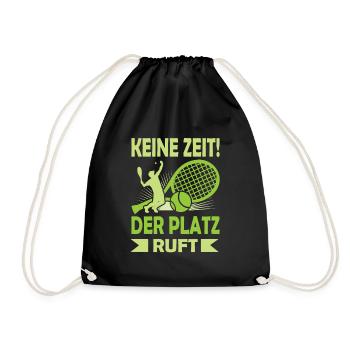 Joueur de tennis offre des tenues de paroles de tennis - Sac de sport léger - noir - Devant