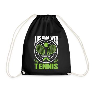 Joueur de tennis offre des tenues de paroles de tennis - Sac de sport léger - noir - Devant