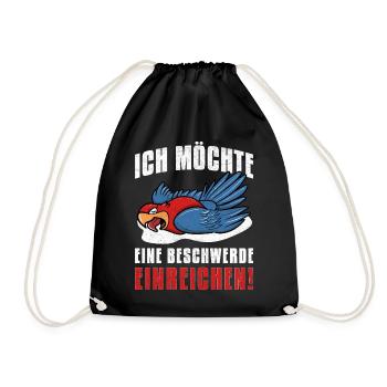 Ich möchte eine Beschwerde einreichen - Turnbeutel - Schwarz - Vorne