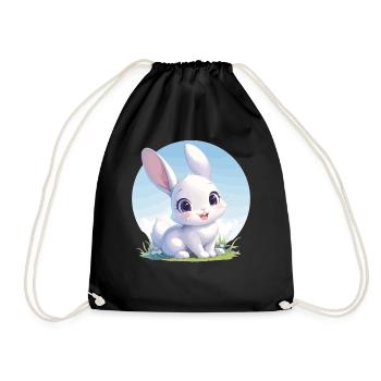 Bunny Bunny - Drawstring Bag - black - Front
