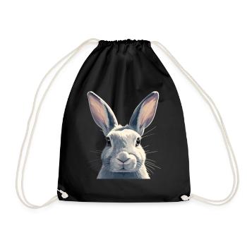 Bunny Bunny - Drawstring Bag - black - Front