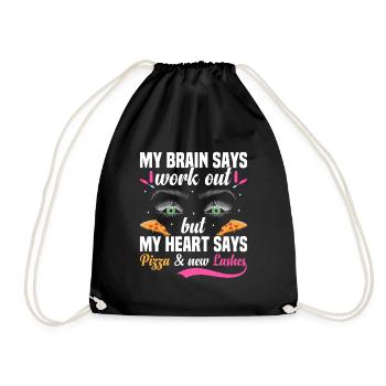 Lash Technician Eyelash Whisperer Lash Extension - Drawstring Bag - black - Front