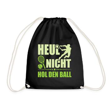 Joueur de tennis offre des tenues de paroles de tennis - Sac de sport léger - noir - Devant