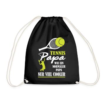 Joueur de tennis offre des tenues de paroles de tennis - Sac de sport léger - noir - Devant