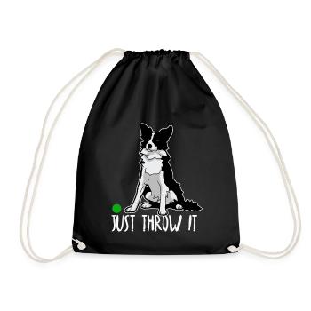 Drôle de Border Collie Juste Lancer Cadeau Amoureux de Chien I - Sac de sport léger - noir - Devant