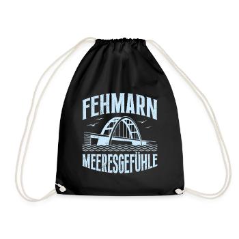 Vacances en mer Baltique FÉHMARN SENTIMENTS EN MER Plaisir - Sac de sport léger - noir - Devant