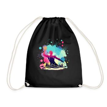 Femme de water-polo, joueuse de water-polo, sport de water-polo - Sac de sport léger - noir - Devant