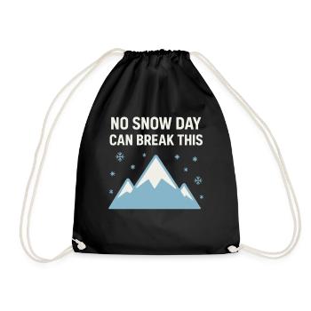 Cadeau de la vie dans l’État froid Glace - Sac de sport léger - noir - Devant