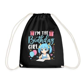 I'm The Birthday Girl - Drawstring Bag - black - Front