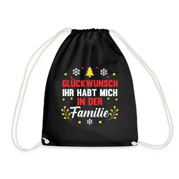 Noël du Père Noël - Sac de sport léger - noir - Devant