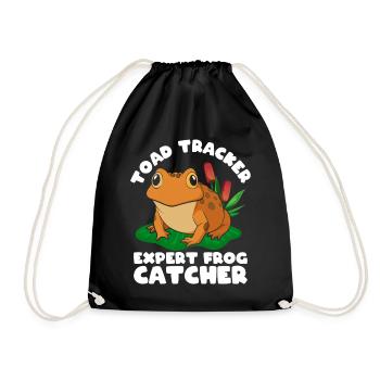 Frog Catcher Toad Tracker Expert Frog - Turnbeutel - Schwarz - Vorne
