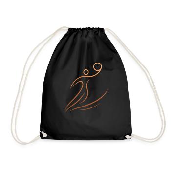 Basketball Basketballer Geschenkidee Baller Bball - Turnbeutel - Schwarz - Vorne