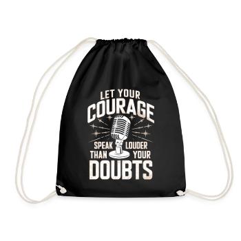 Poésie Slam Speak Loud Slam Poésie - Sac de sport léger - noir - Devant
