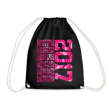 LIMITED EDITION 2017 9 JAHRE PINK 9. GEBURTSTAG - Turnbeutel - Schwarz - Vorne